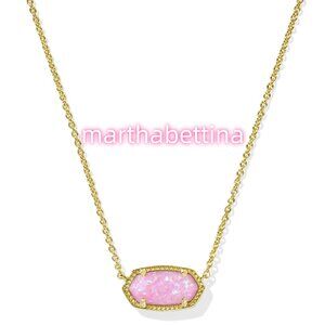 Elisa Gold Short Pendant Necklace